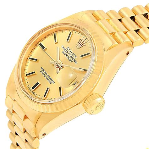 rolex oyster perpetual gold womens